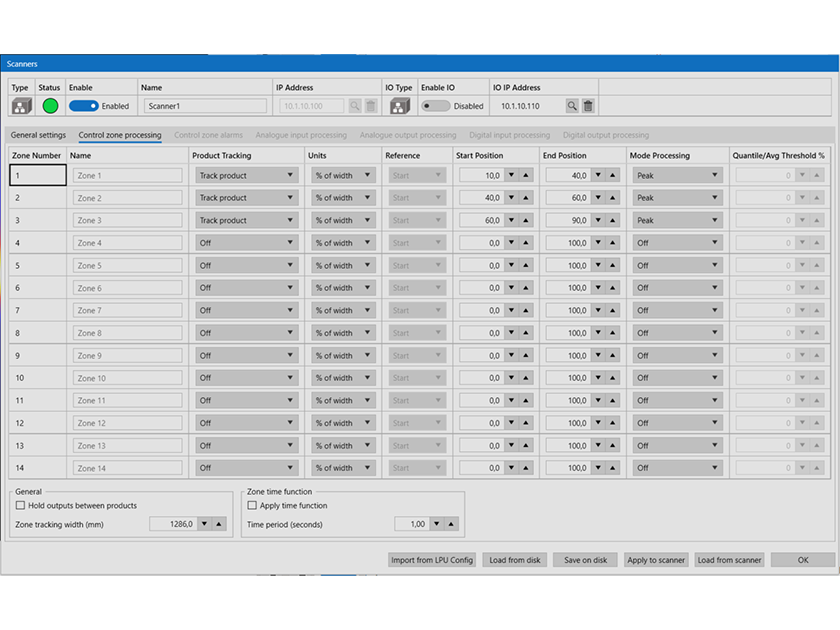 LSPro Configuration Software - 14 Zone Processing